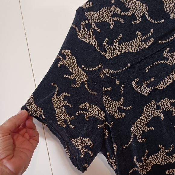 Vintage Joseph Ribkoff peekaboo animal print dress - Picture 5 of 12